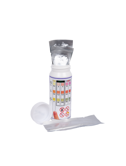 Vandens testavimo juostelės Easy-Dip 3 in 1, PH/O2/Šarmingumui tirti