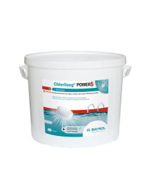 Lėto tirpimo  daugiafunkcinės chloro tabletės Chlorilong Power 5, 5kg