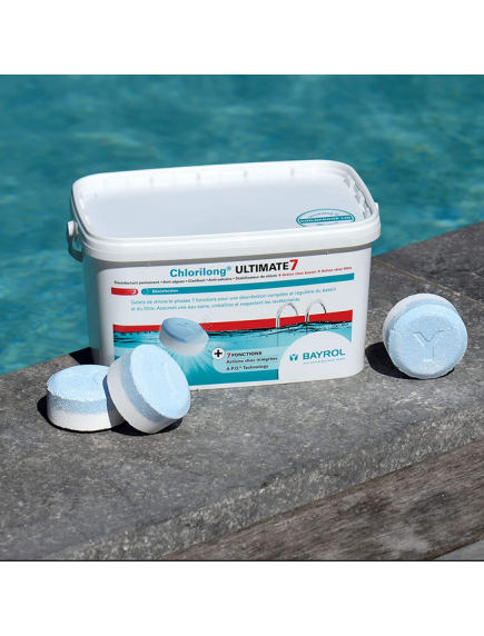 Lėto tirpimo chloro tabletės Chlorilong Ultimate 7, 4.8 kg