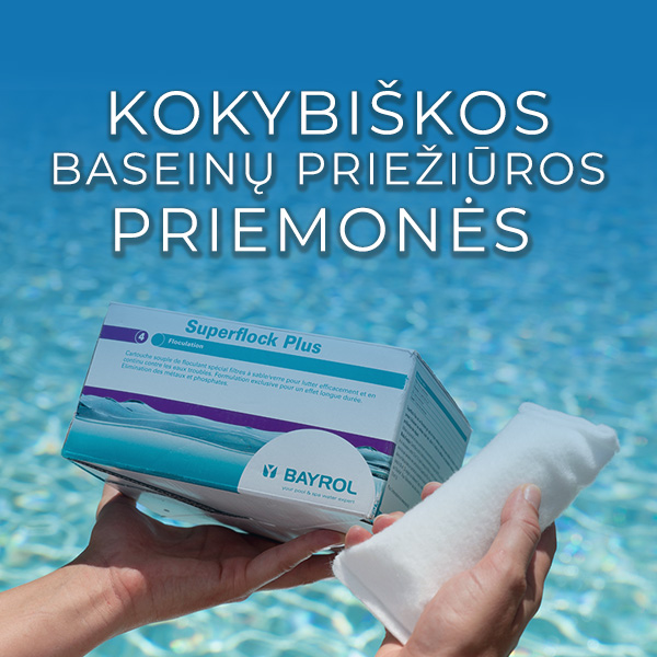 Kokybiškos baseinų priežiūros priemonės