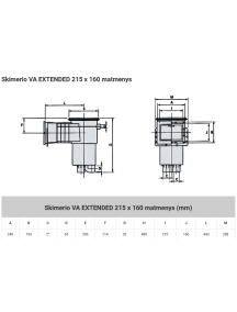 Skimeris VA 215X160 EXTEND NECK