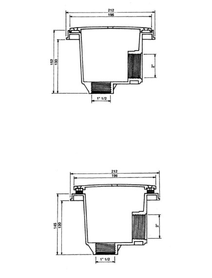 Baseino trapas HAYWARD MAIN DRAIN