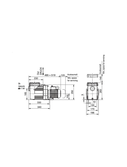 Cirkuliacinis vandens siurblys BADU Prime 13 m3/h