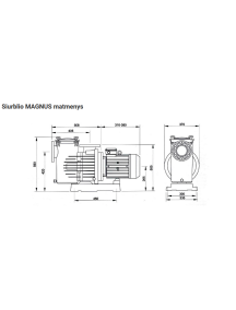 Cirkuliacinis vandens siurblys MAGNUS 300 | 43 m3/h, 230/400 V  