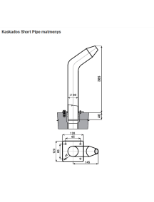 Baseino vandens kaskada "SHORT PIPE"