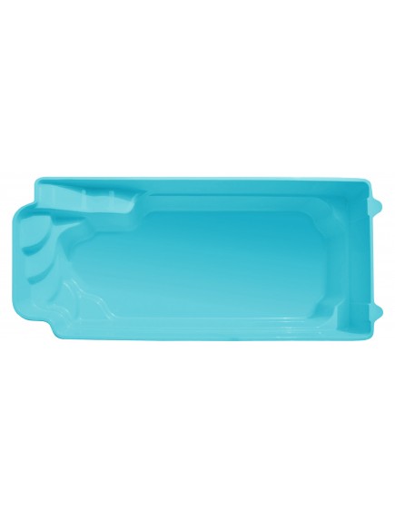 Stiklo pluošto baseinas AquaFiber Kefalina 3.70 x 9.50 x 1.50 m (baltas arba mėlynas)