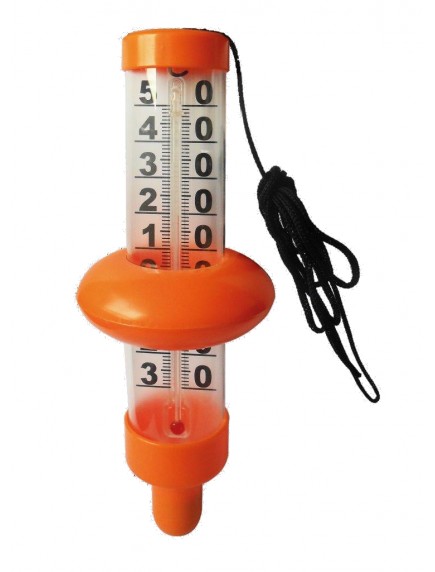 Plūduriuojantis termometras - oranžinisVandens termometrai www.manobaseinas.lt