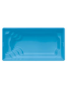 Stiklo pluošto baseinas AquaFiber KING 3.70 x 9.00 x 1.5 m (baltas arba mėlynas)